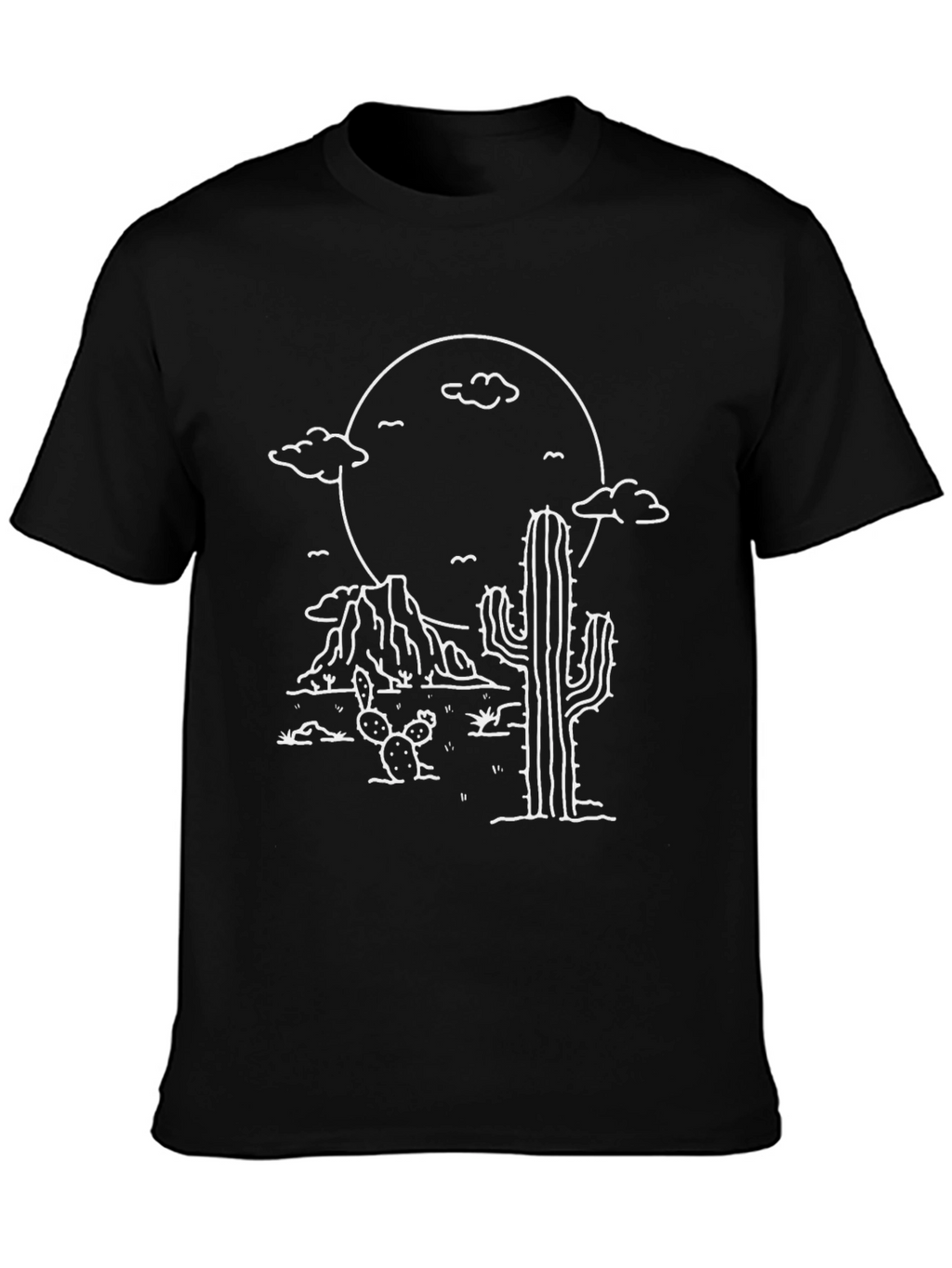 Desert Scene Graphic T-Shirt - Western Style