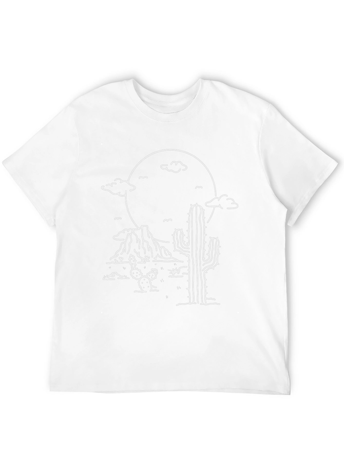 Desert Scene Graphic T-Shirt - Western Style