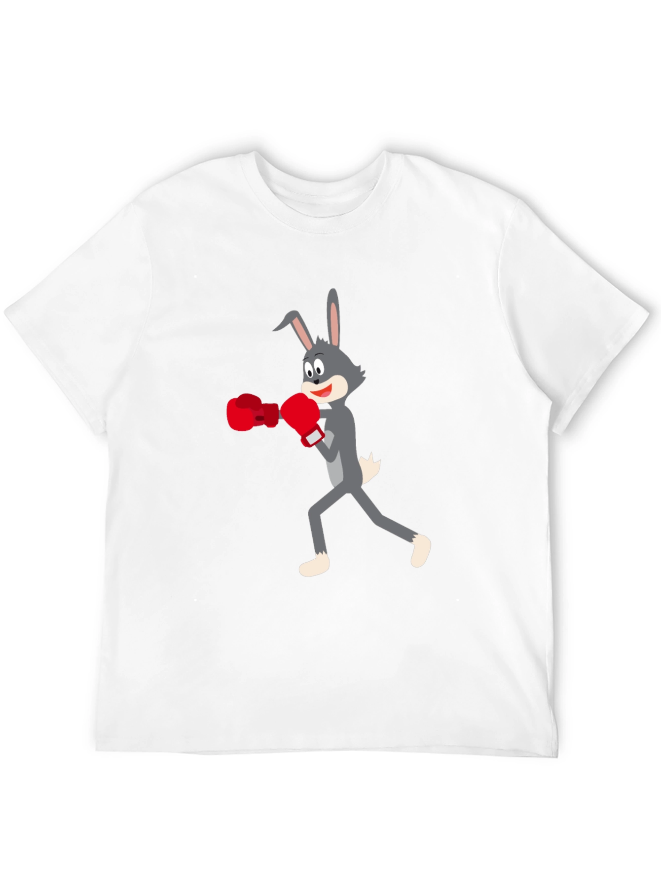 Boxing Bunny Black Tee - Fun Graphic T-Shirt