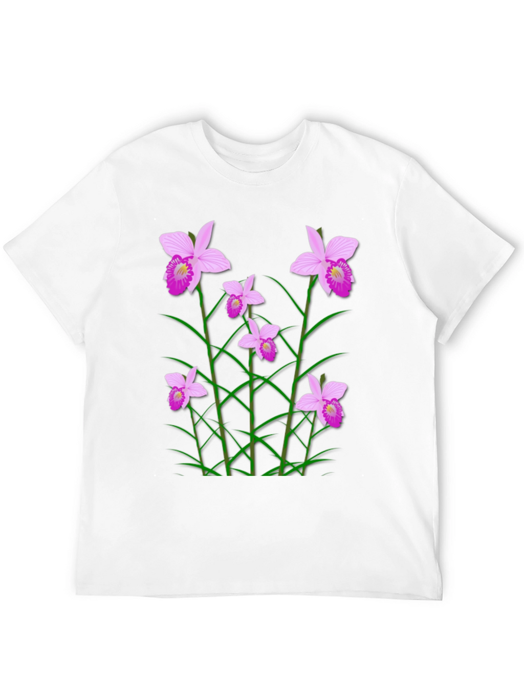 Floral Orchid Graphic Print T-Shirt