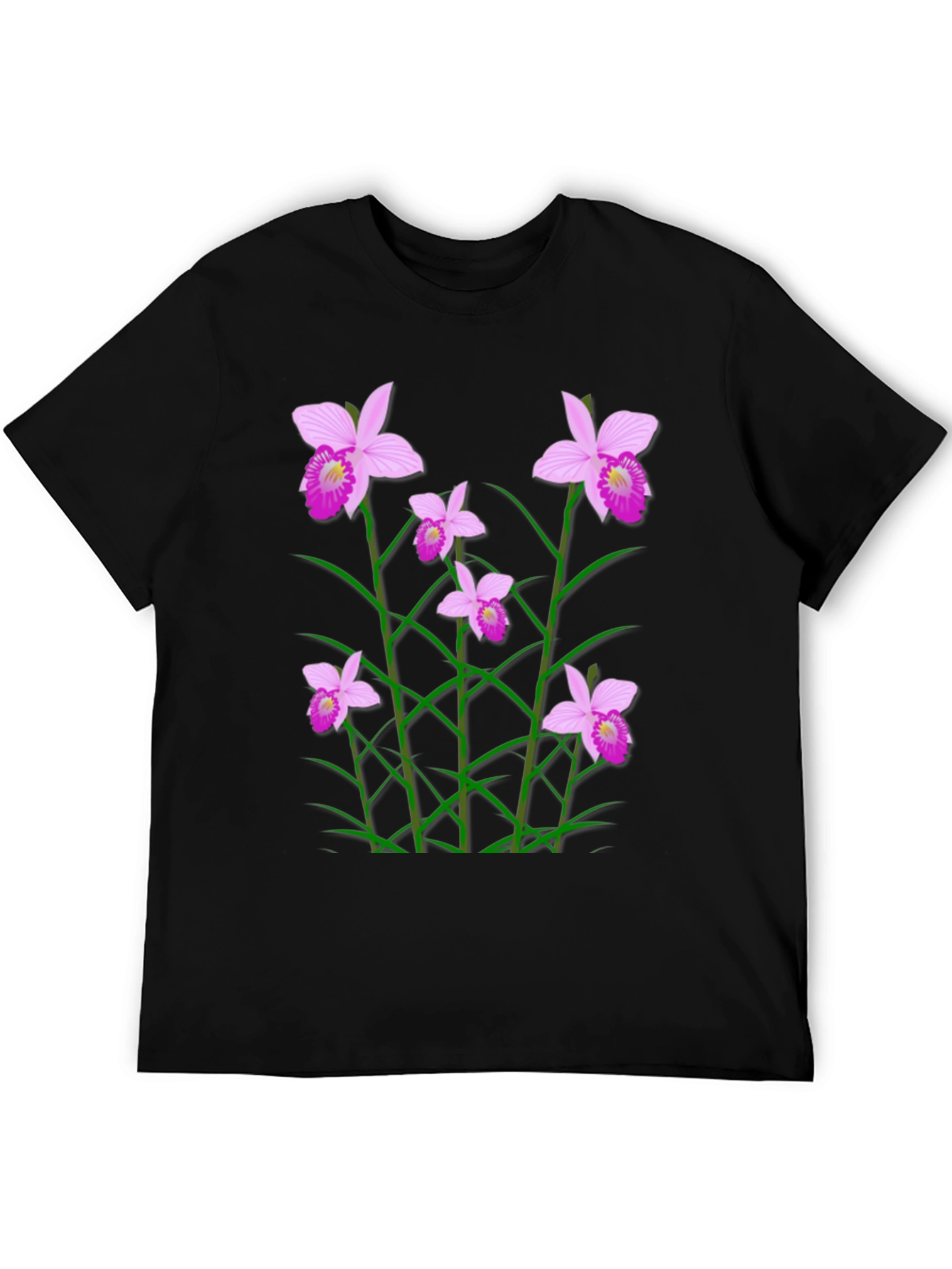 Floral Orchid Graphic Print T-Shirt