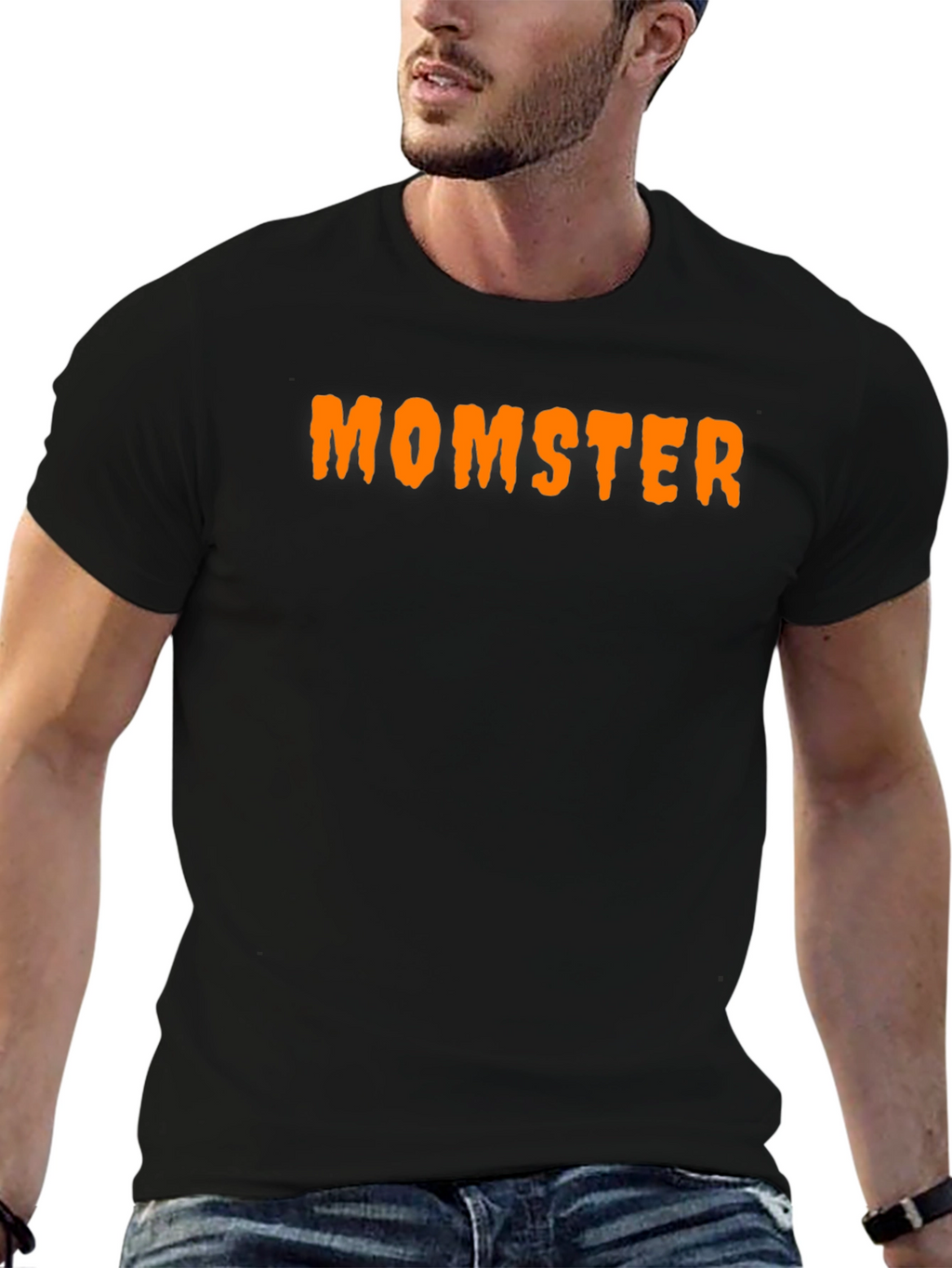 Momster Halloween T-Shirt - Black Tee