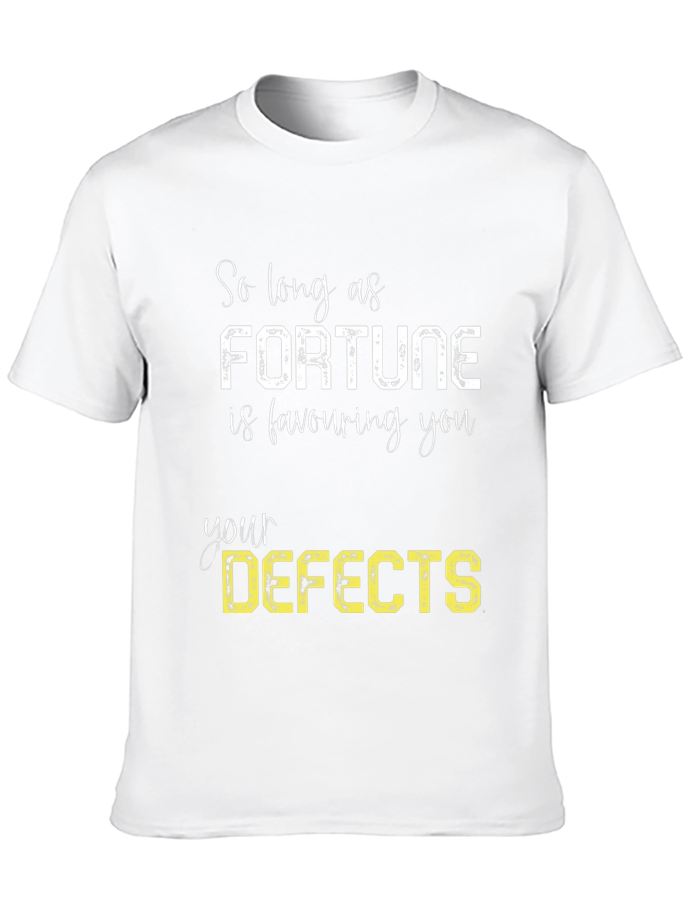 Fortune Favors Defects - Funny Graphic Tee