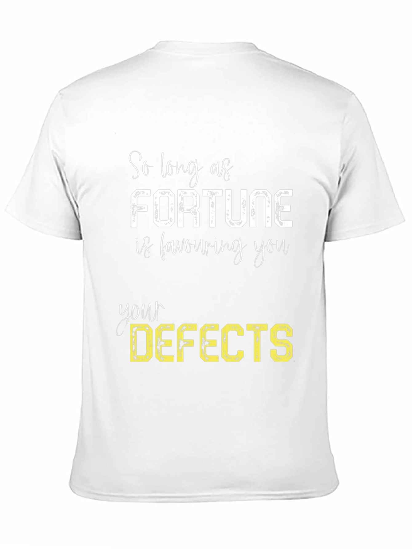 Fortune Favors Defects - Funny Graphic Tee