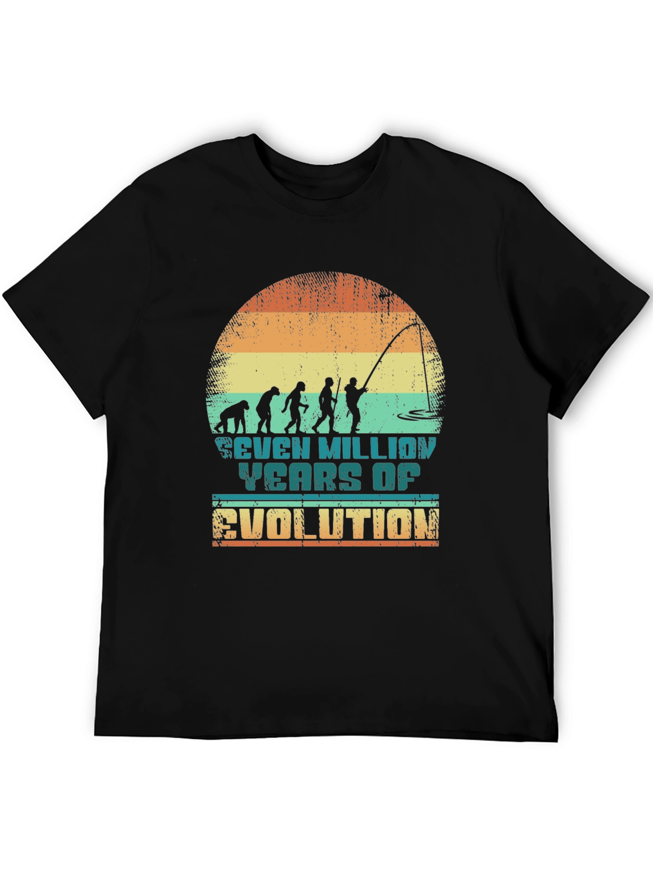 Evolution Fishing Graphic Tee