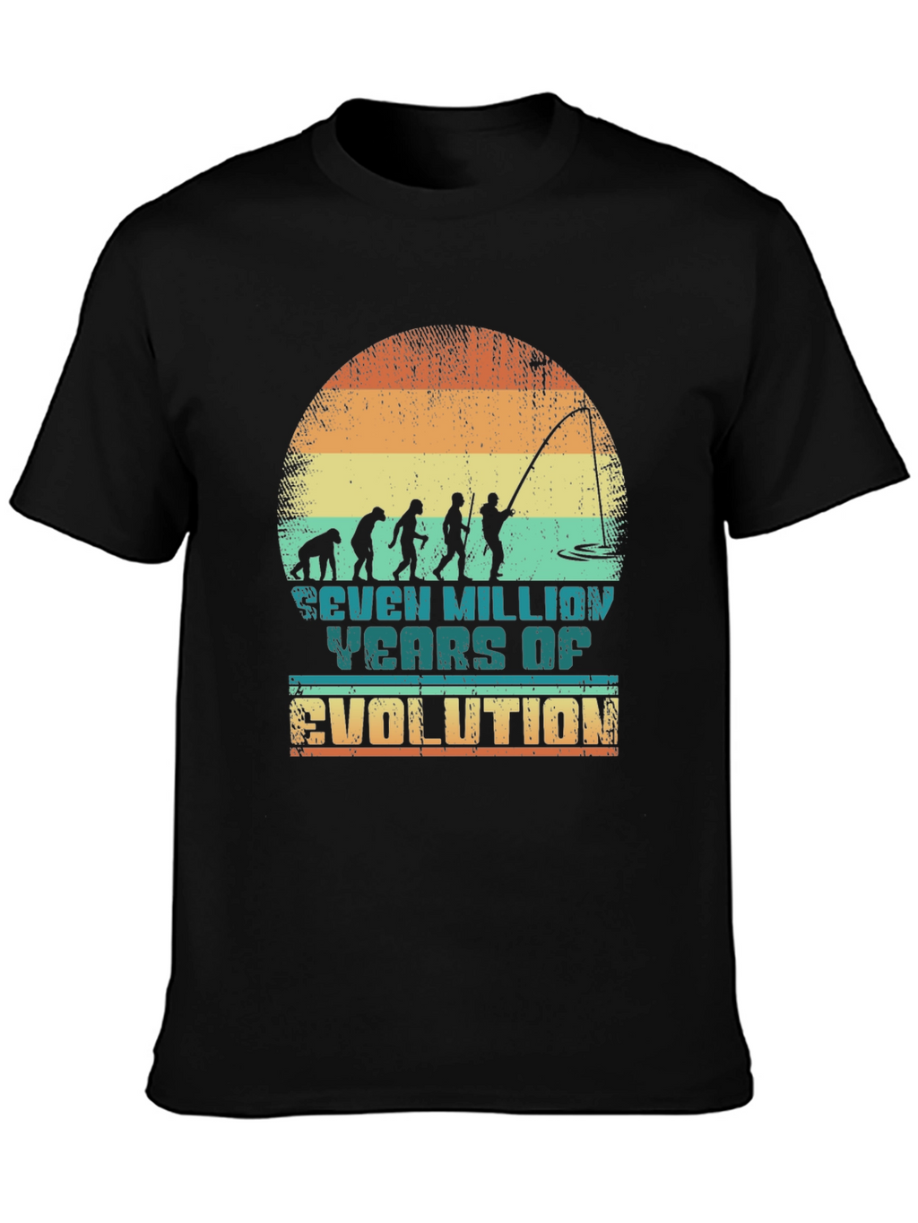 Evolution Fishing Graphic Tee