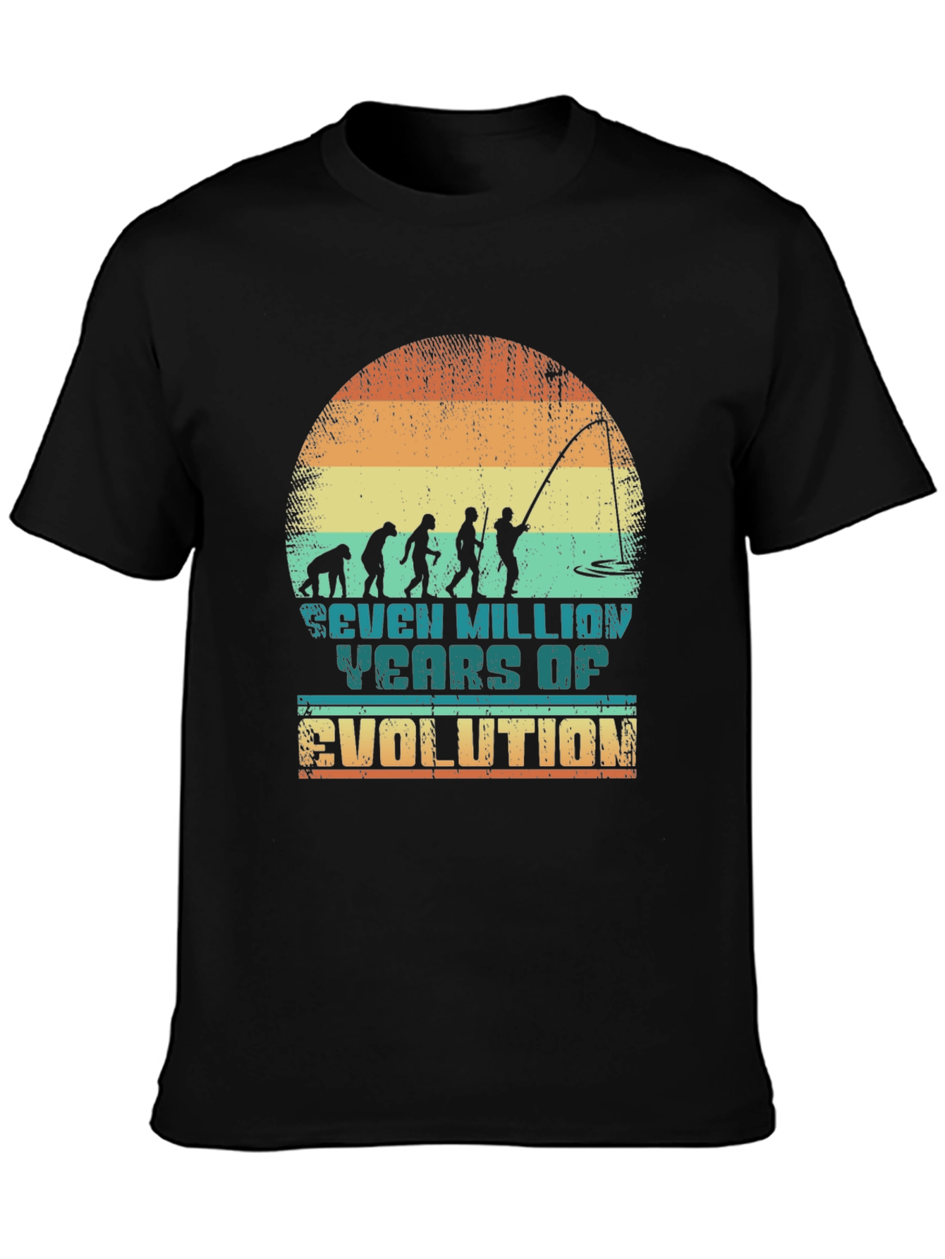 Evolution Fishing Graphic Tee
