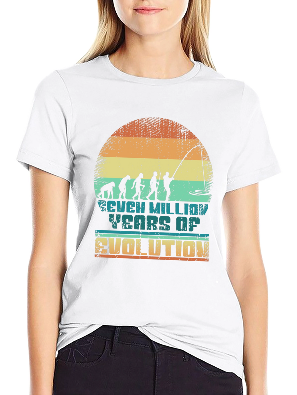 Evolution Fishing Graphic Tee