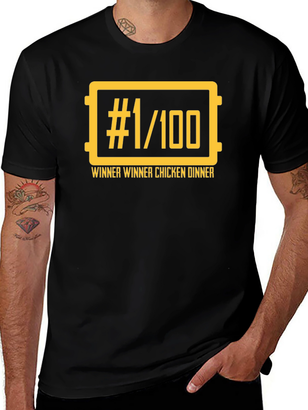 Winner Winner Chicken Dinner T-Shirt - Black Gaming Tee