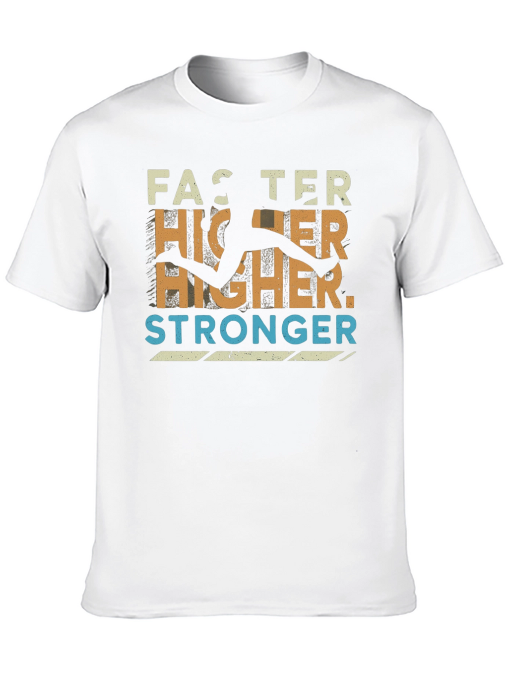 Faster Higher Stronger Graphic Tee - Athletic Inspired Design