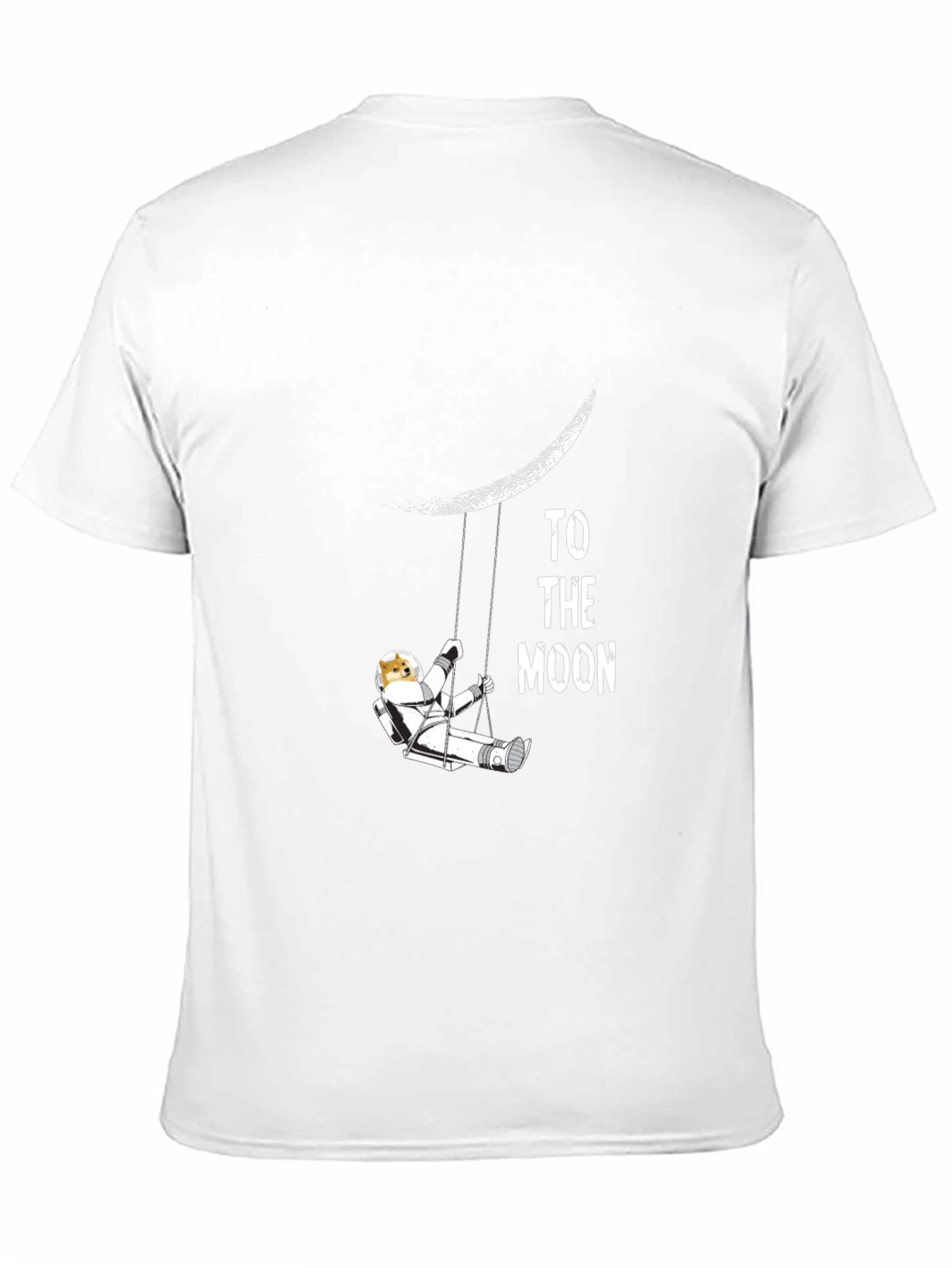 To The Moon Graphic Tee - Black Cotton T-Shirt