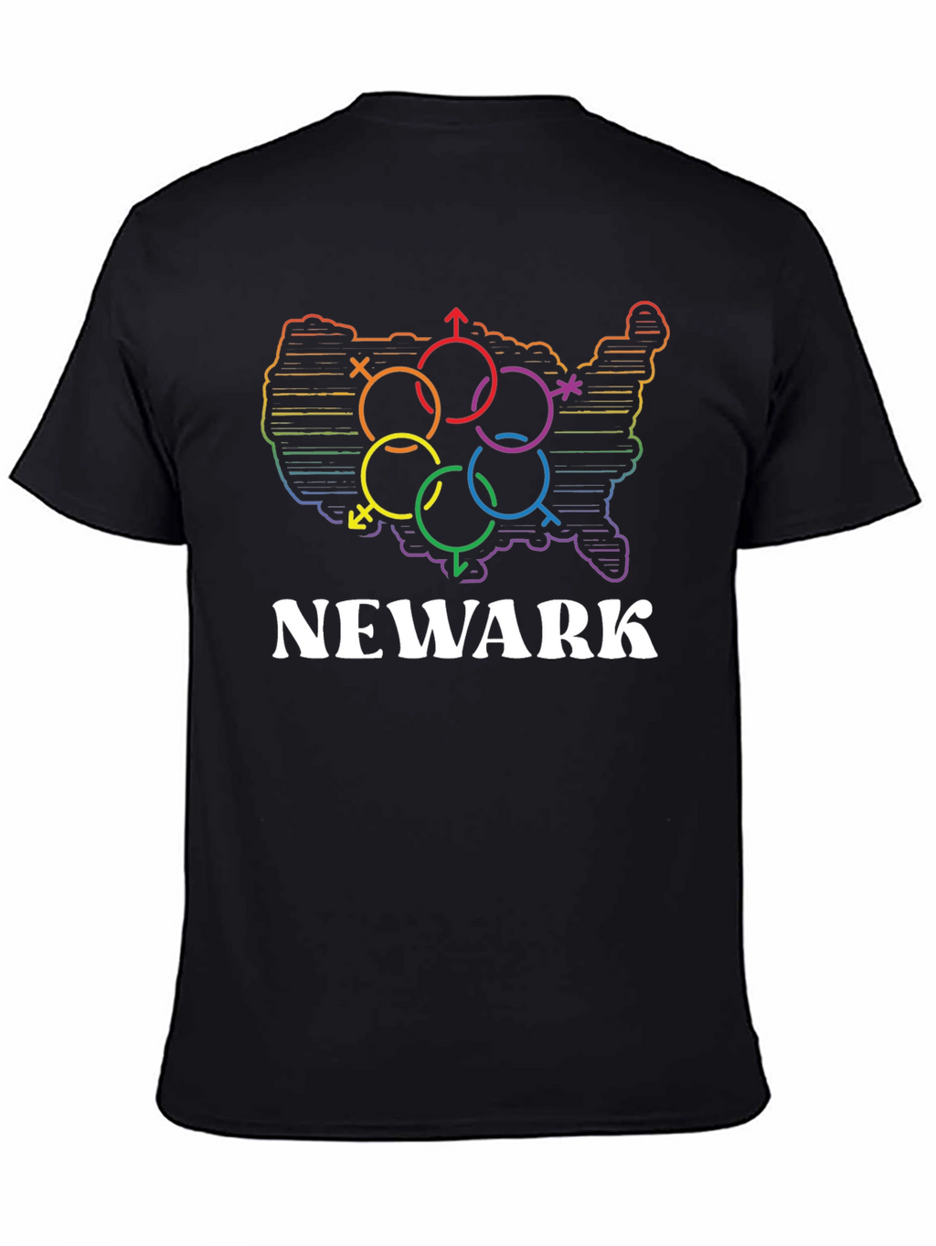 Newark LGBT Pride Rainbow T-Shirt