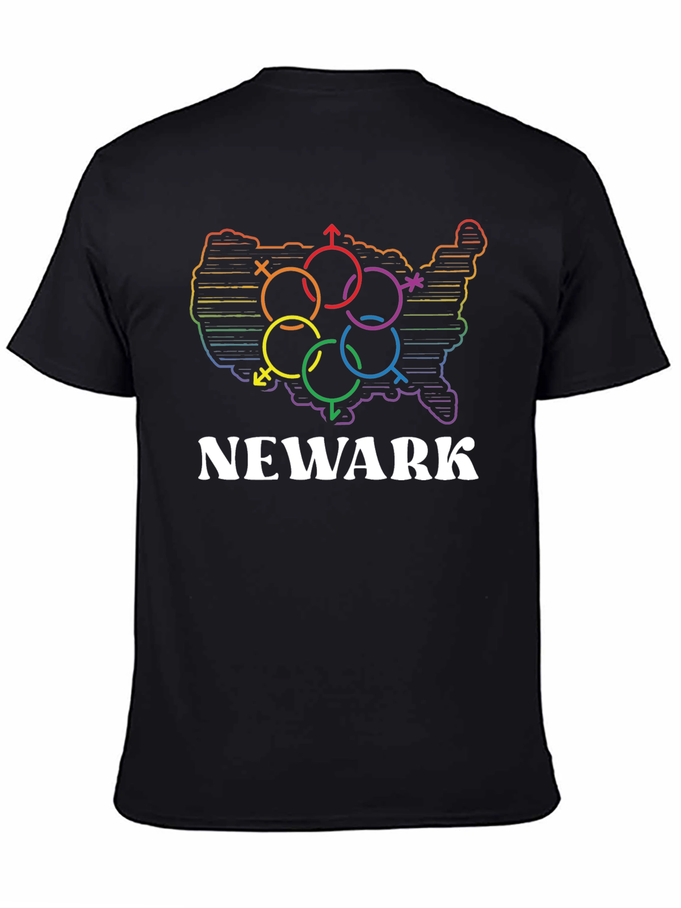 Newark LGBT Pride Rainbow T-Shirt