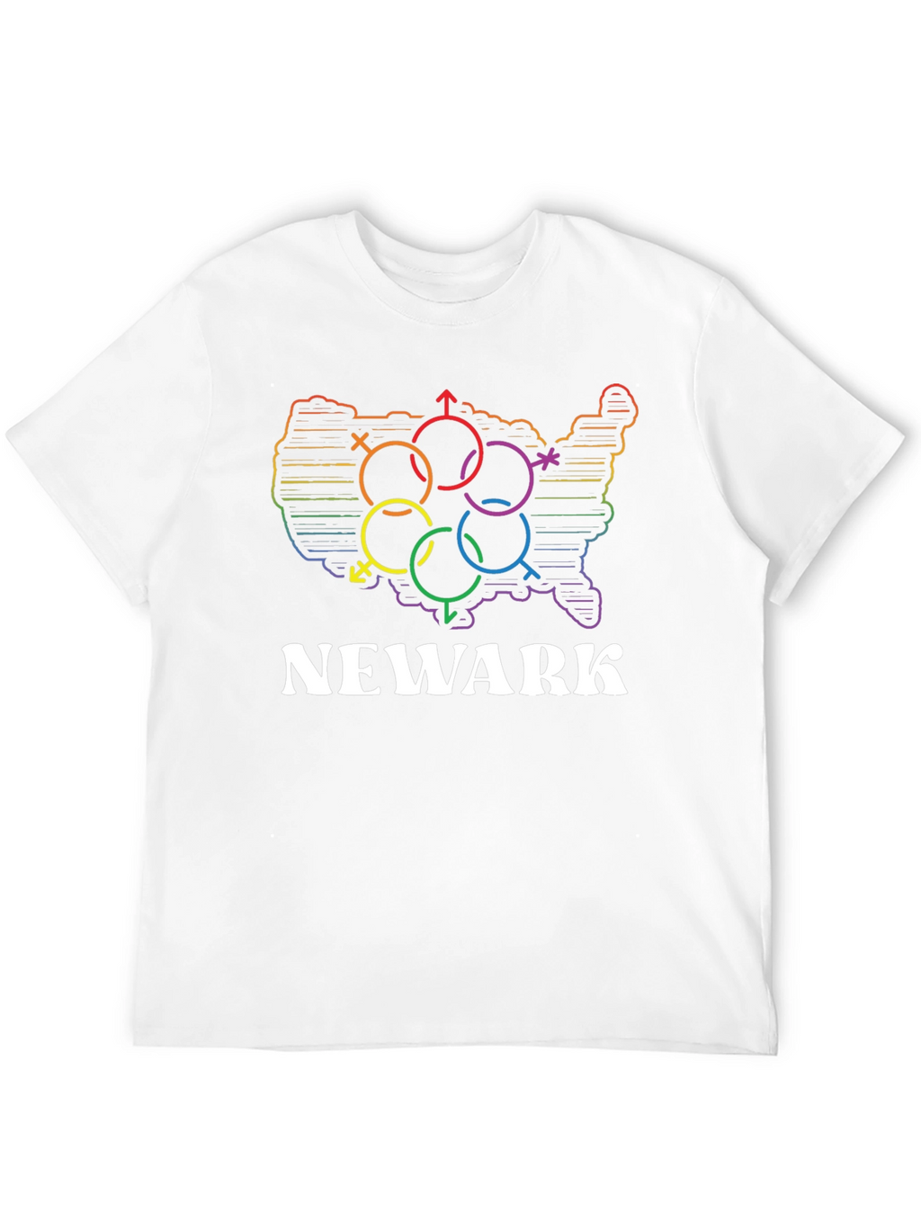 Newark LGBT Pride Rainbow T-Shirt
