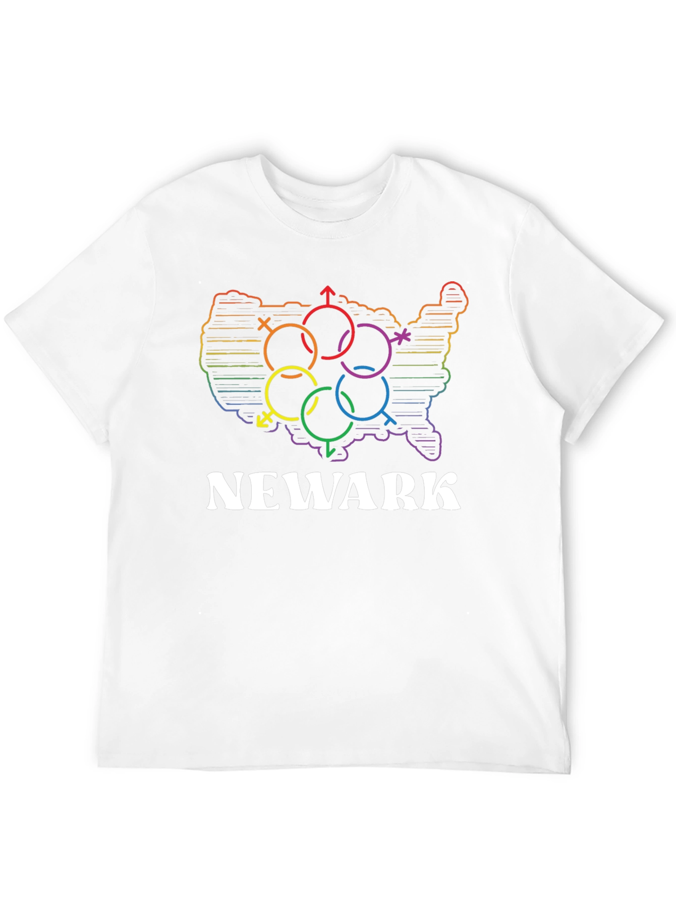 Newark LGBT Pride Rainbow T-Shirt