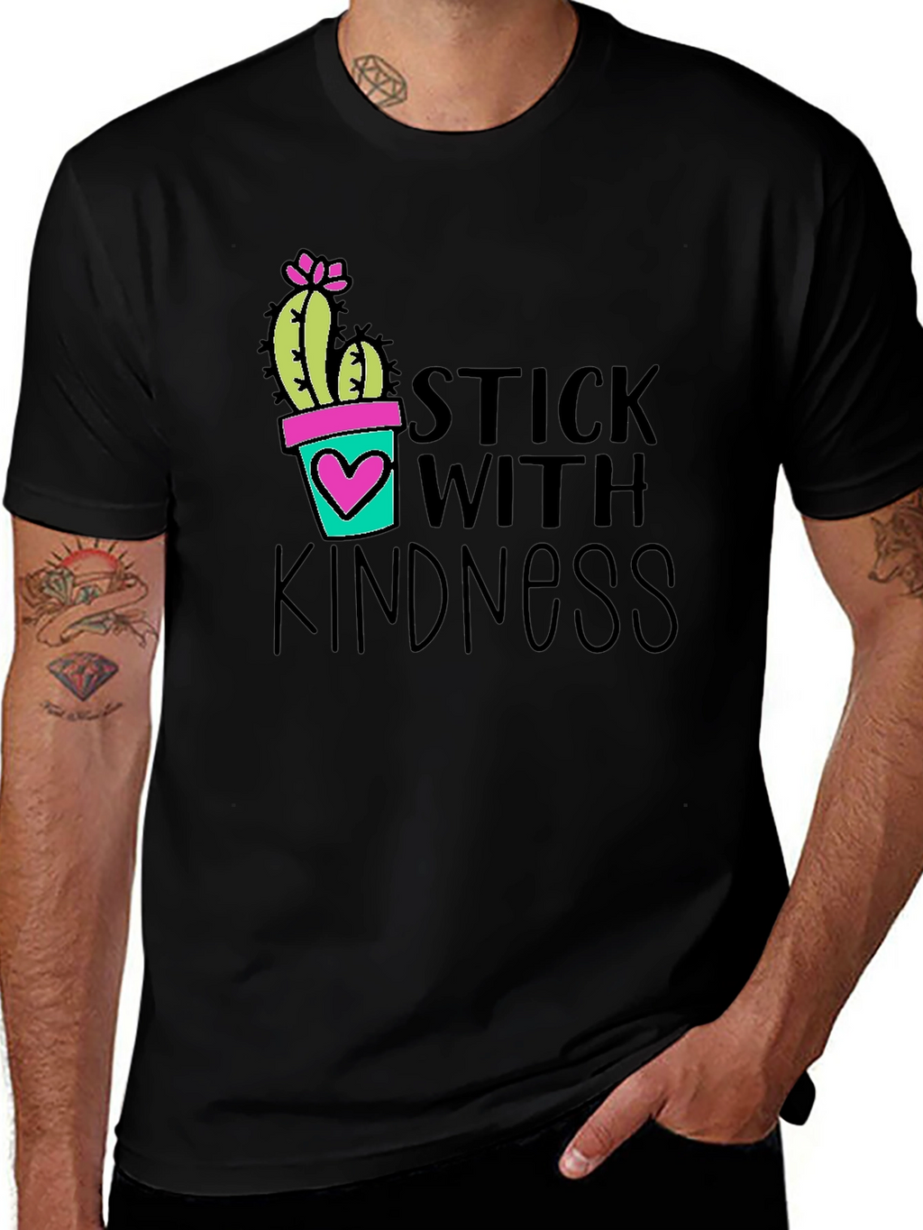 Stick With Kindness Graphic T-Shirt