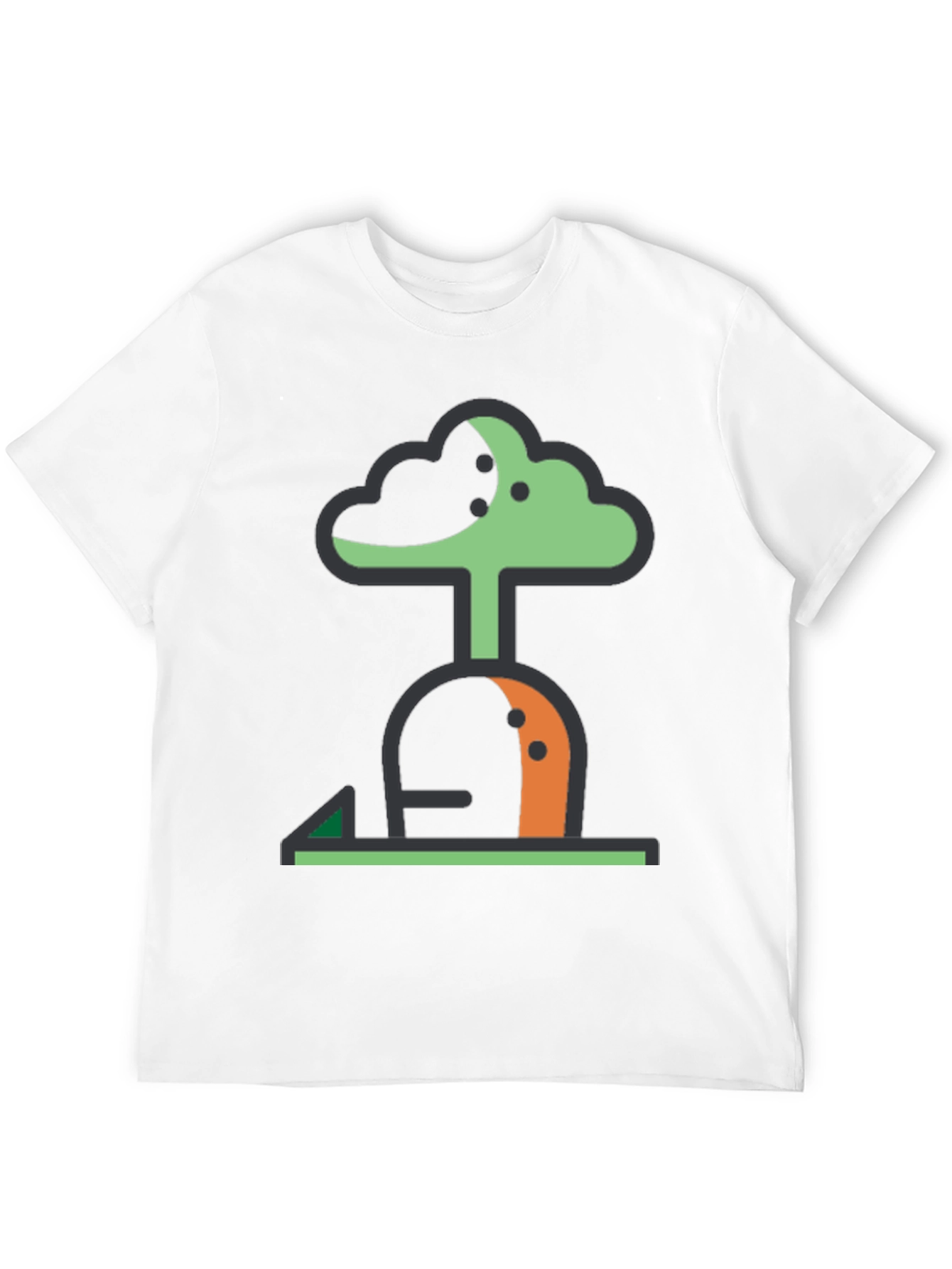 Abstract Tree Graphic Tee - Modern Black T-Shirt
