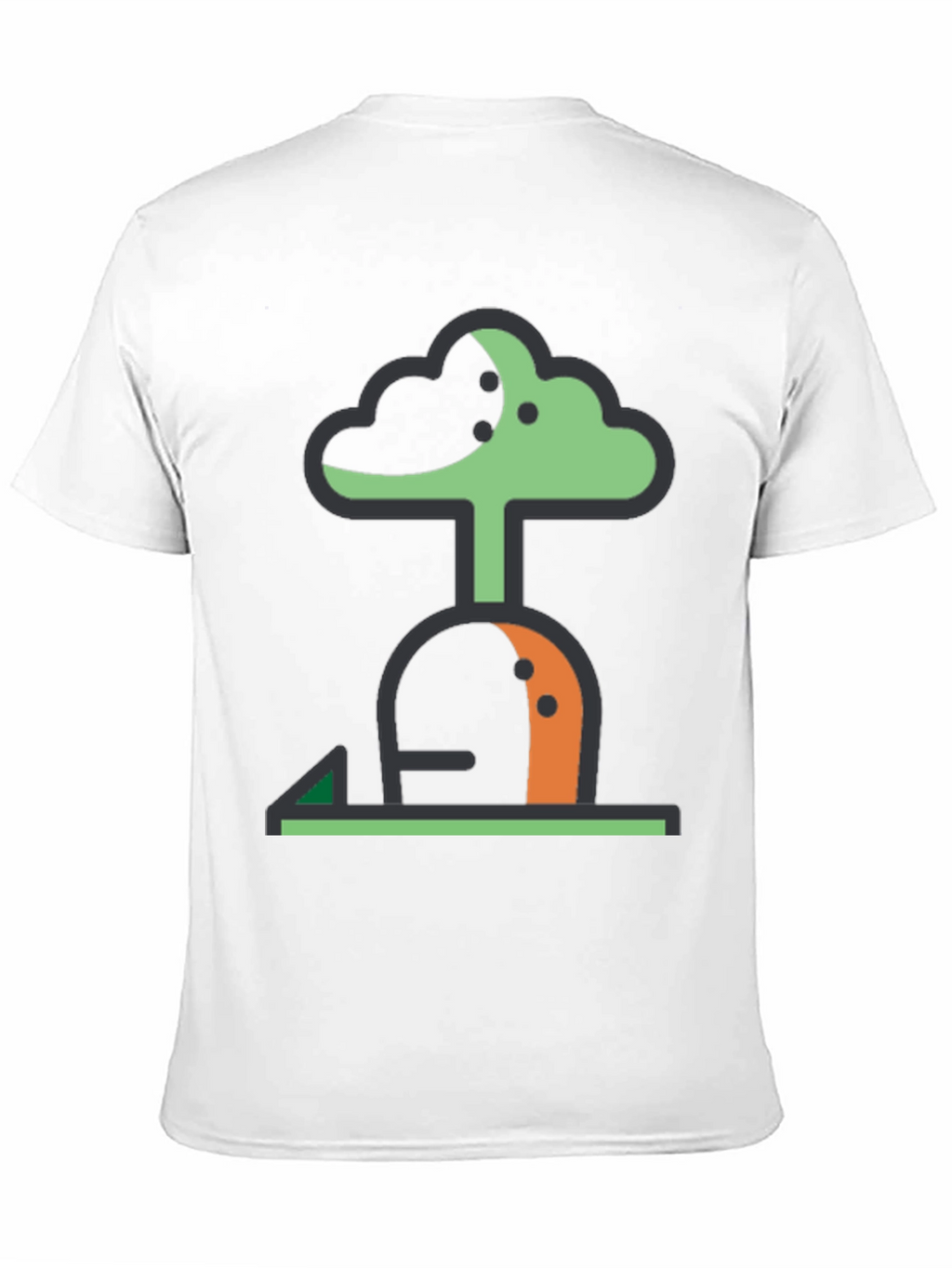 Abstract Tree Graphic Tee - Modern Black T-Shirt