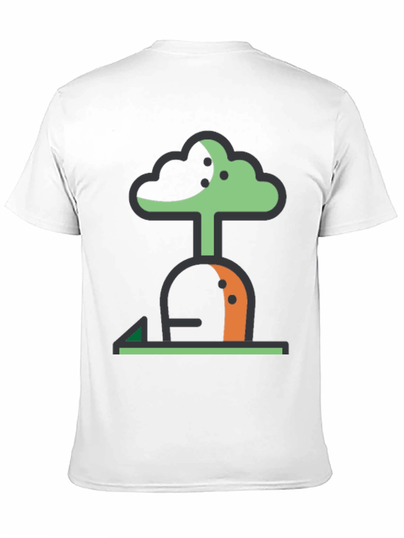 Abstract Tree Graphic Tee - Modern Black T-Shirt