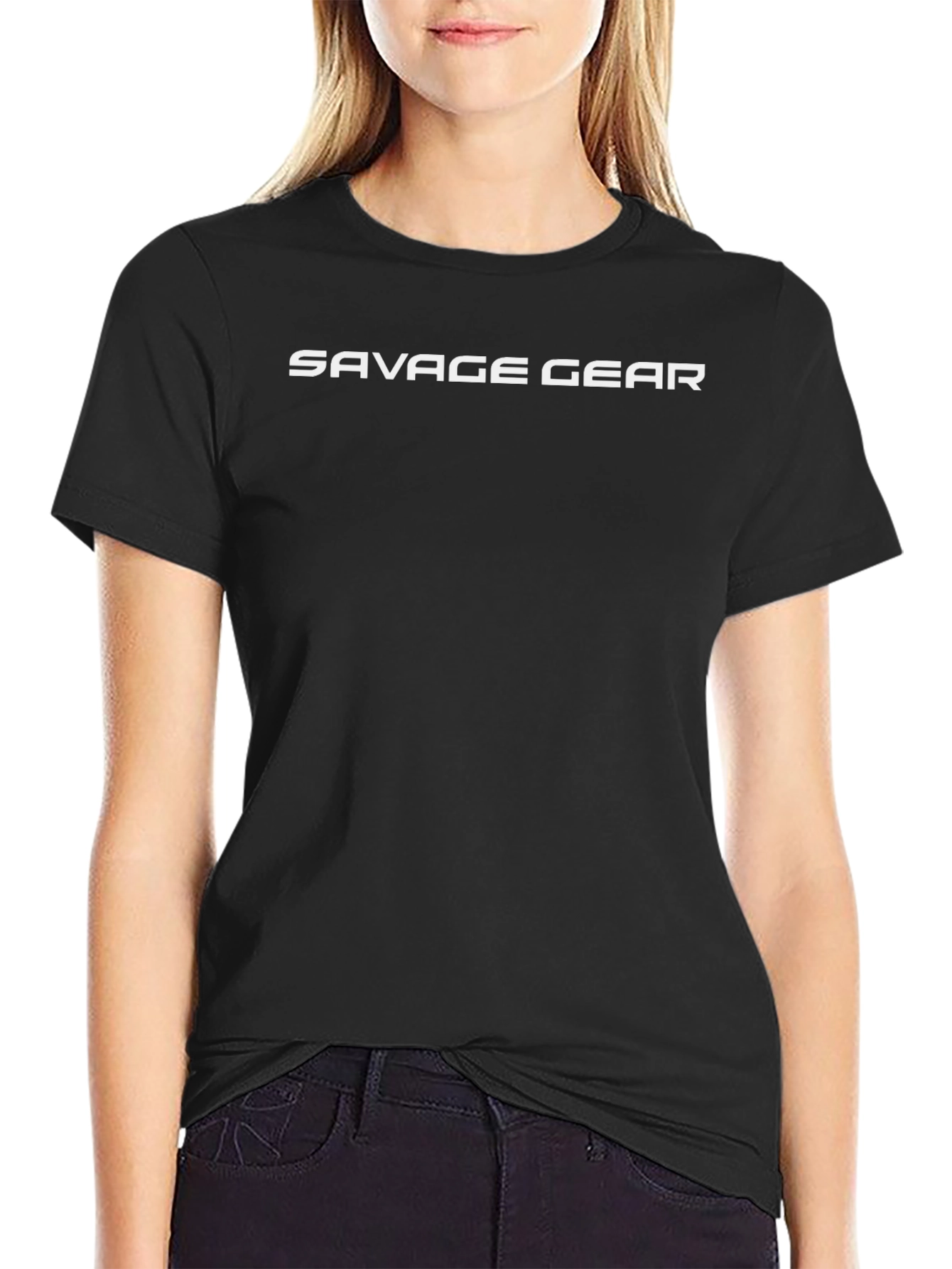 Savage Gear Black T-Shirt - Casual Fishing Apparel