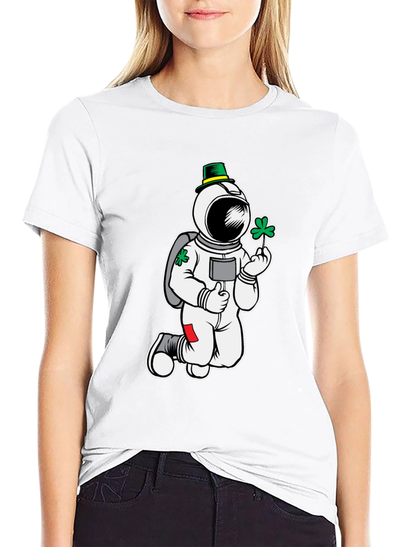 St. Patricks Day Astronaut T-Shirt