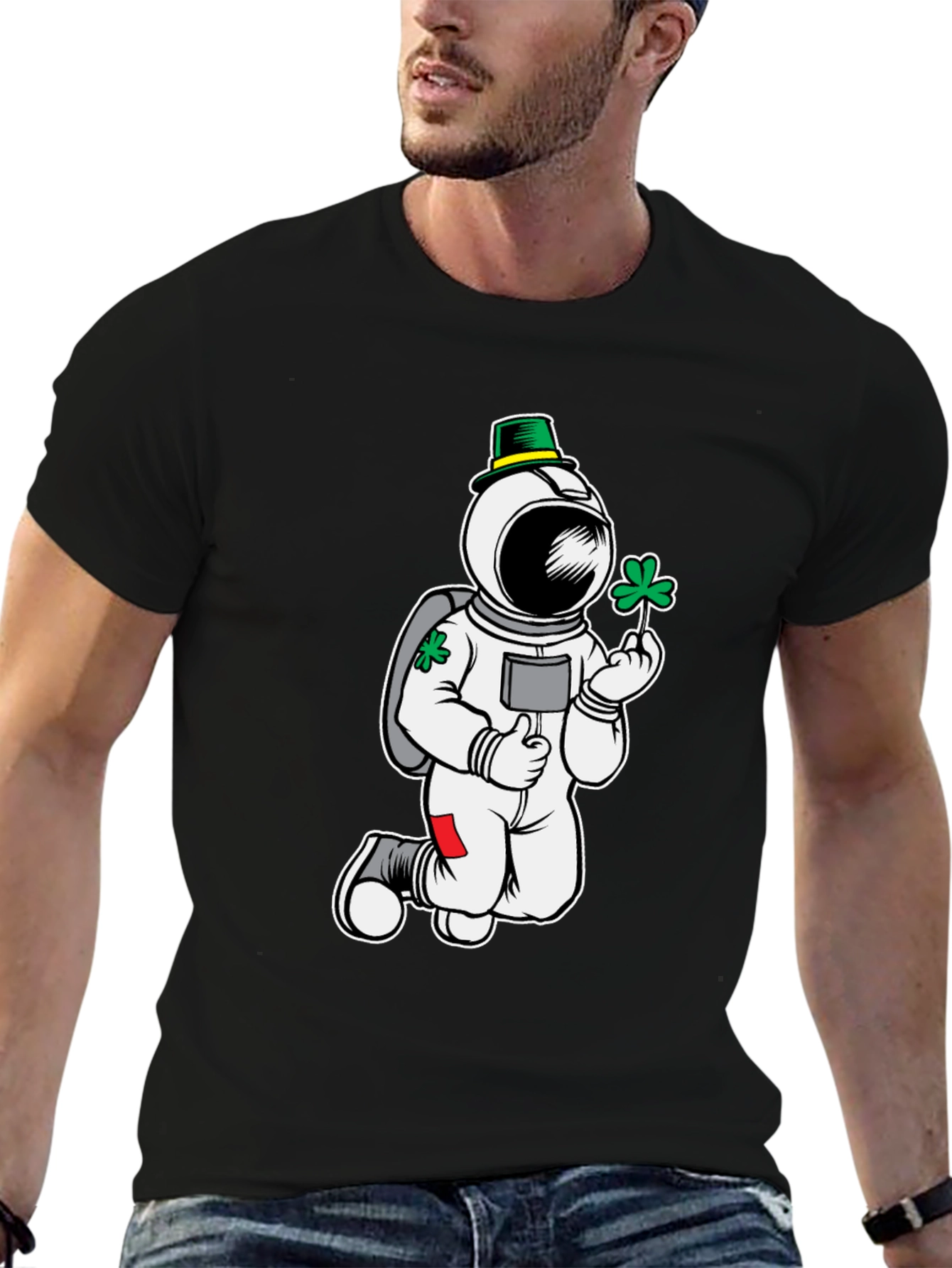 St. Patricks Day Astronaut T-Shirt