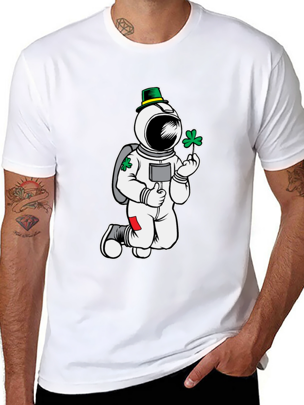 St. Patricks Day Astronaut T-Shirt