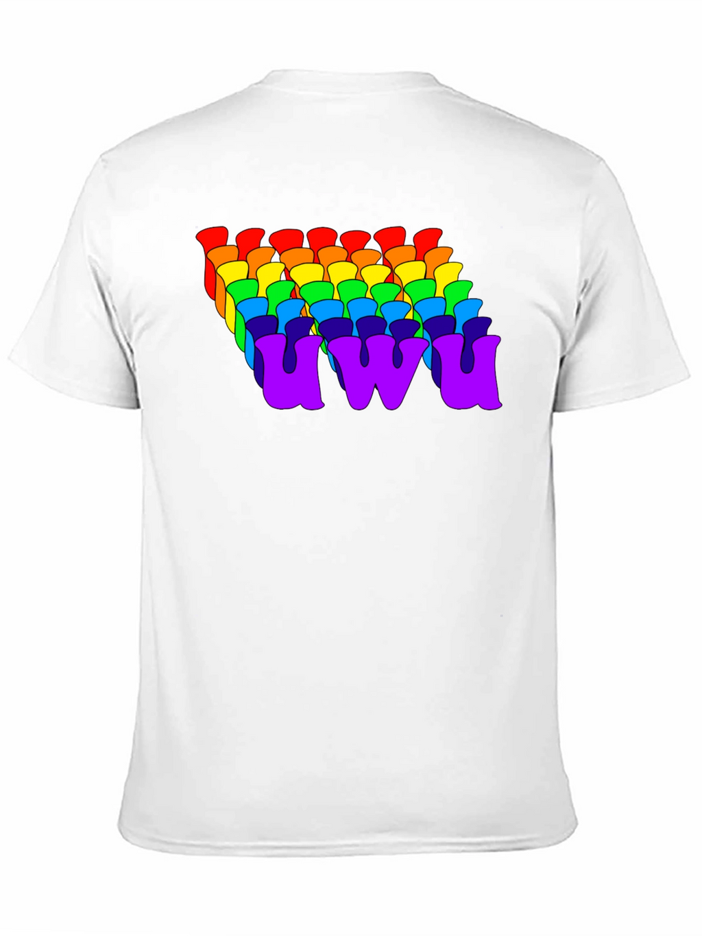 Rainbow UWU Graphic Tee - Soft Cotton Comfort