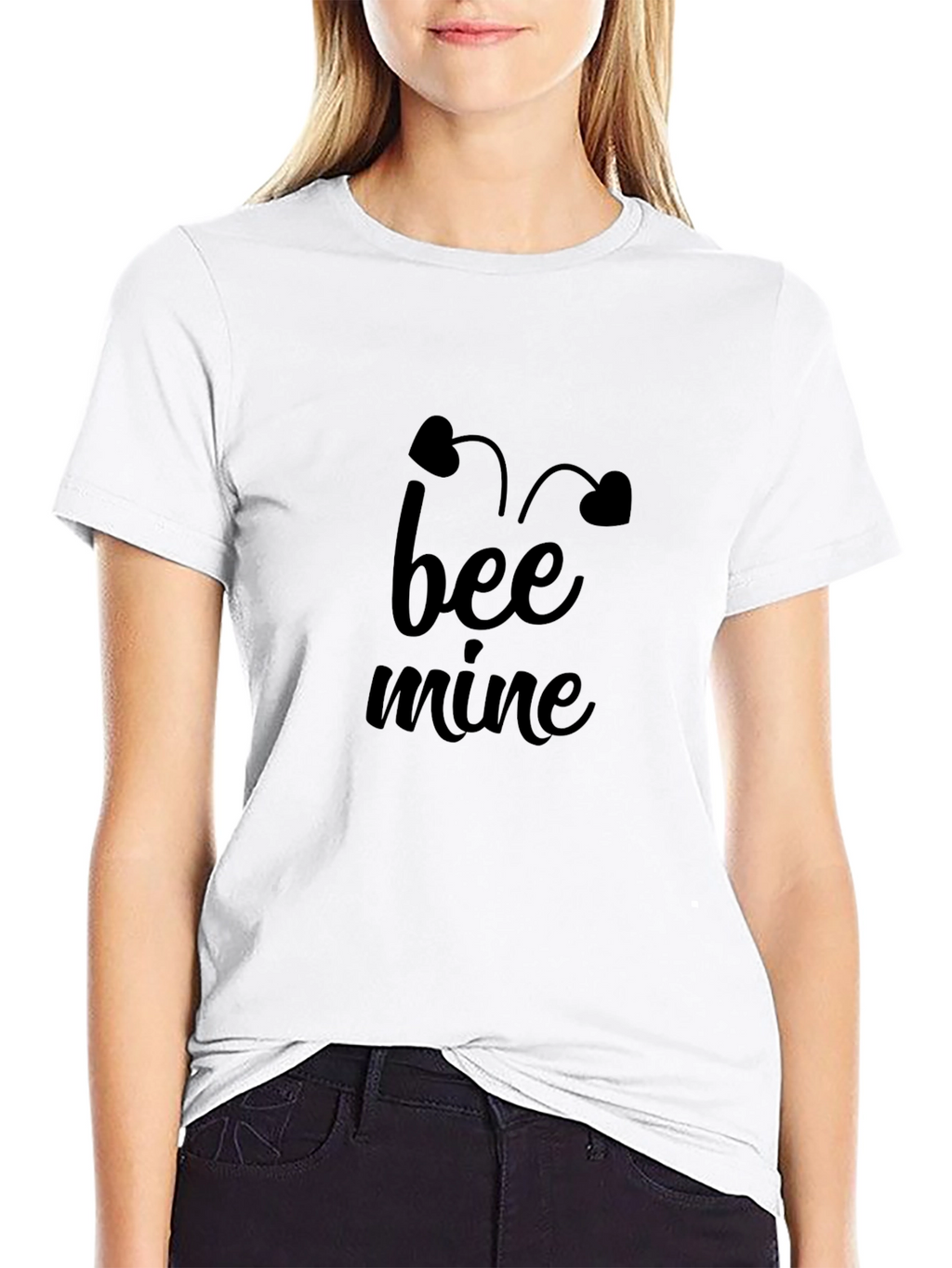 Bee Mine Graphic Tee - Black Casual T-Shirt