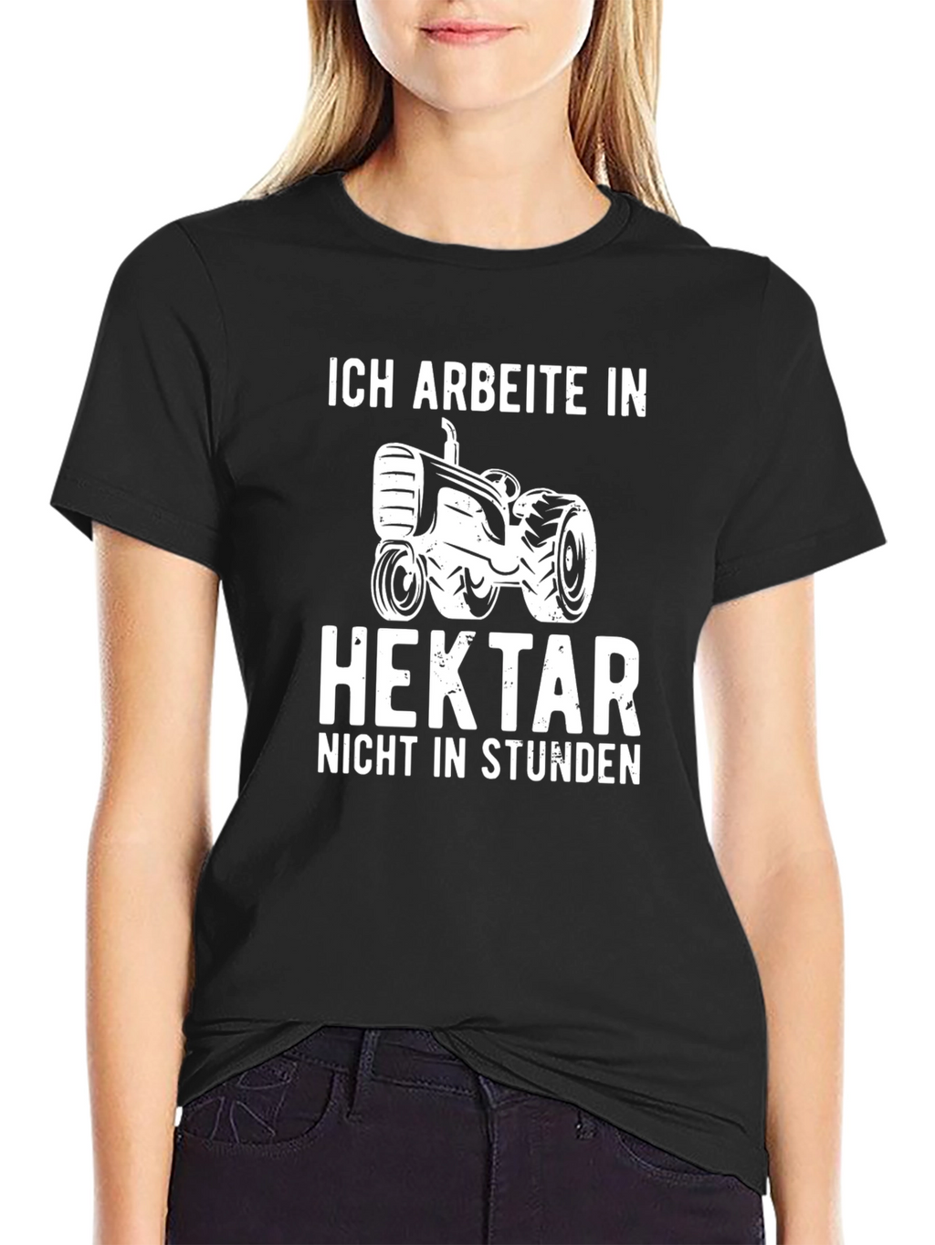 Ich Arbeite in Hektar Tractor T-Shirt