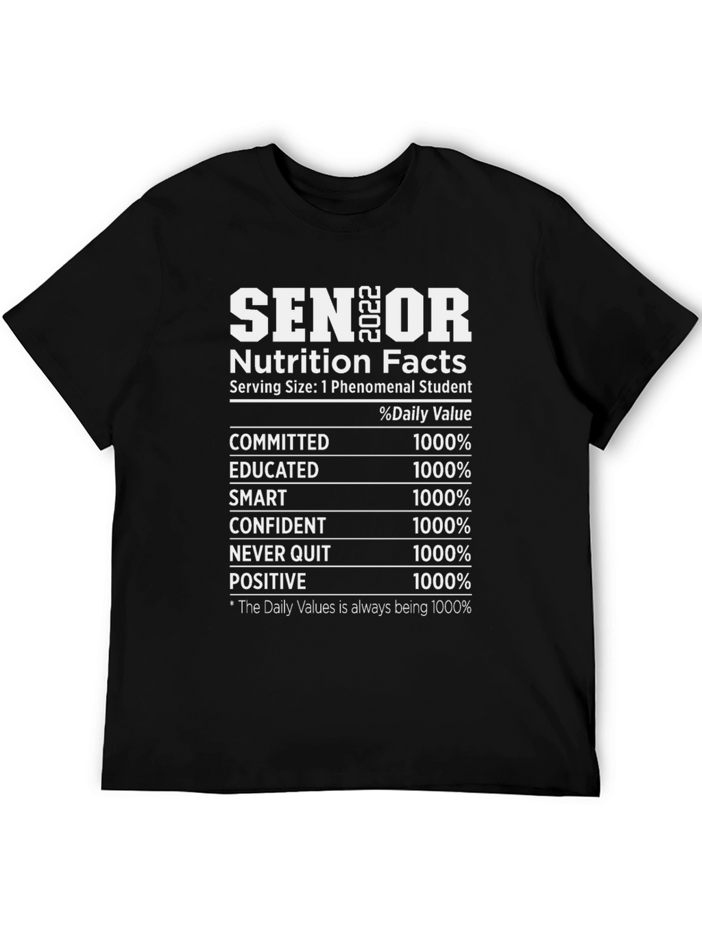 Senior Nutrition Facts T-Shirt