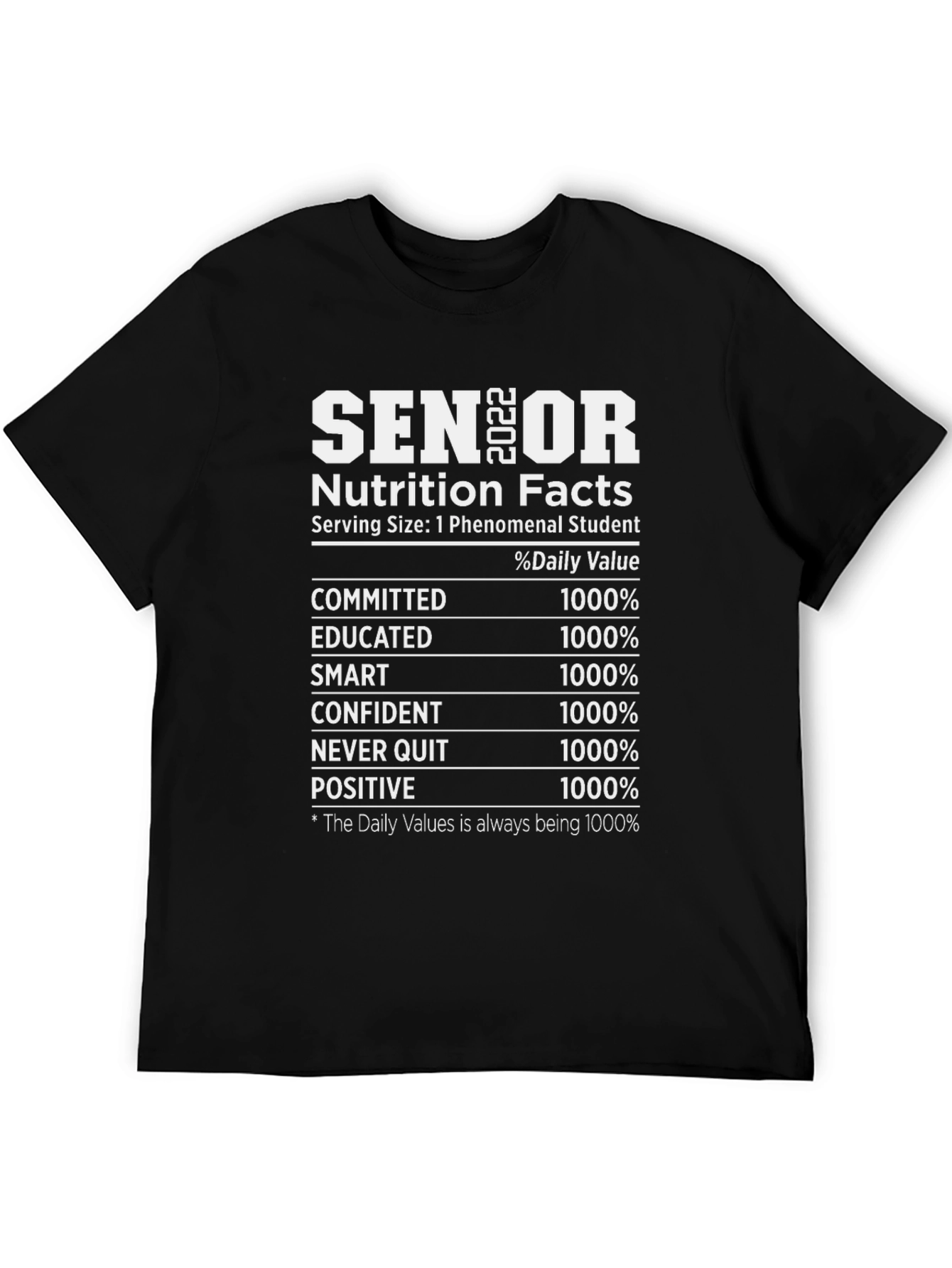 Senior Nutrition Facts T-Shirt