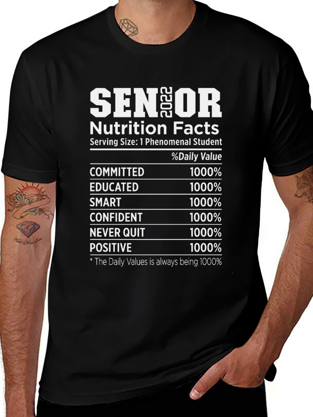 Senior Nutrition Facts T-Shirt