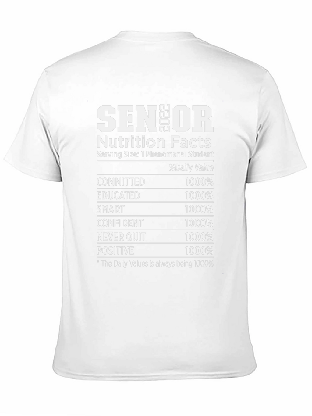 Senior Nutrition Facts T-Shirt