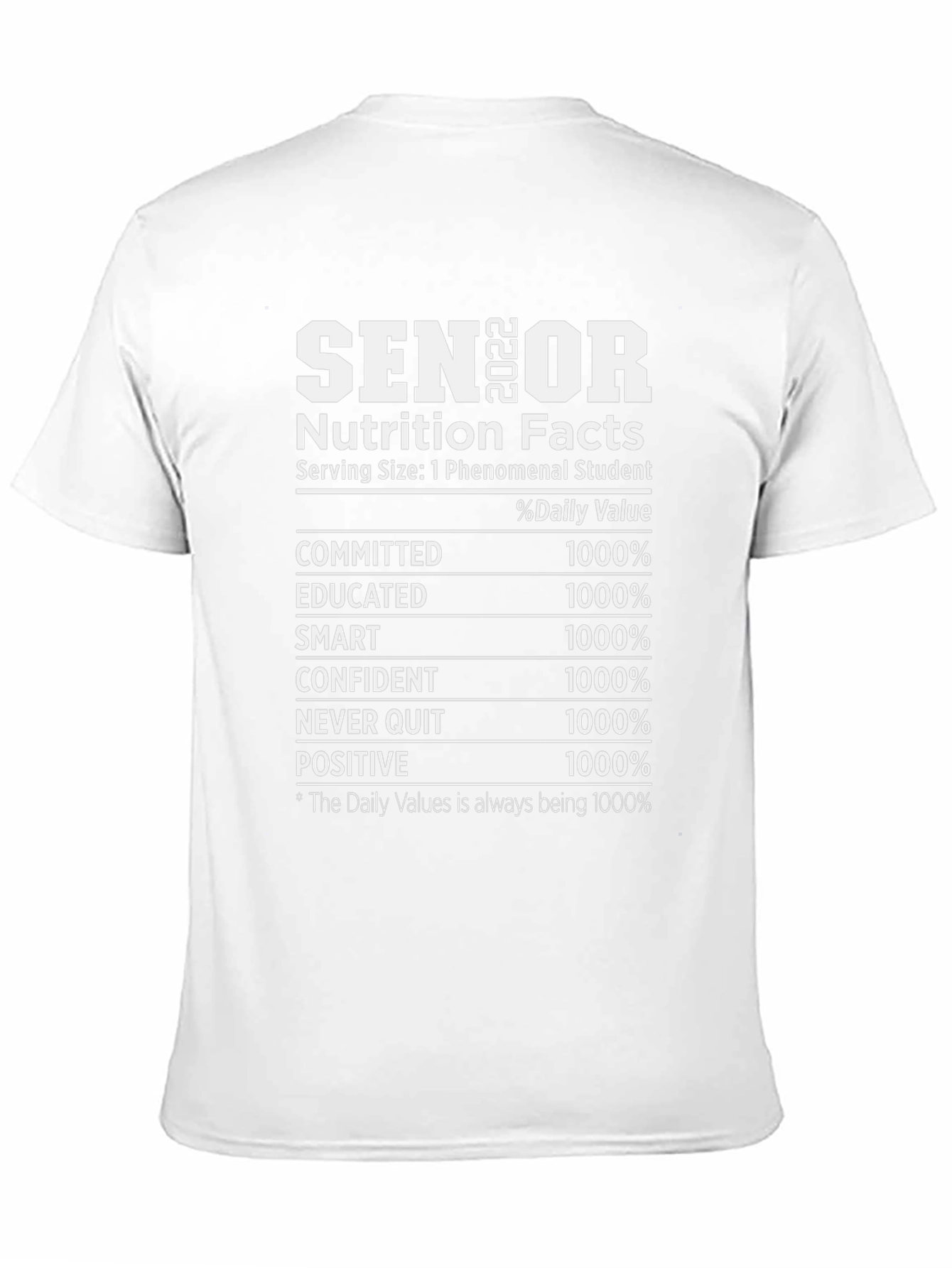 Senior Nutrition Facts T-Shirt