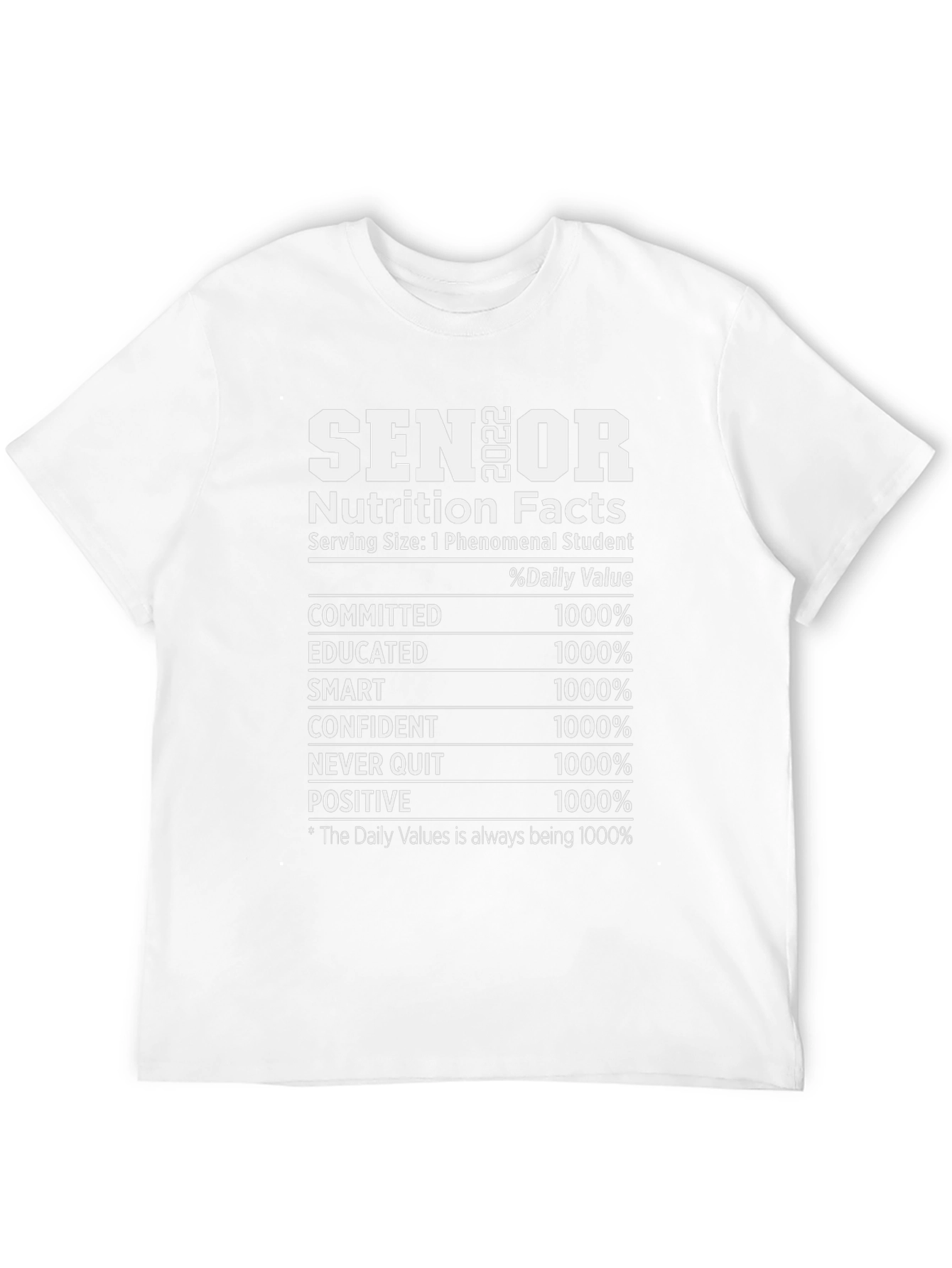 Senior Nutrition Facts T-Shirt
