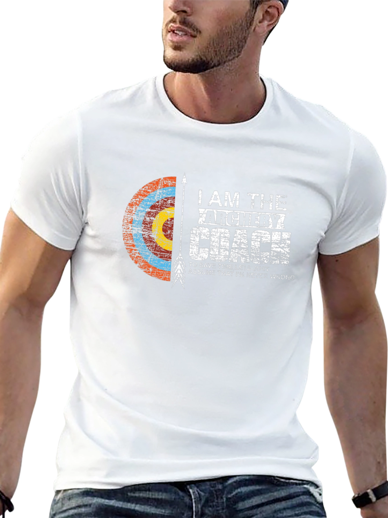 Archery Coach T-Shirt: Funny Gift for Archery Coaches