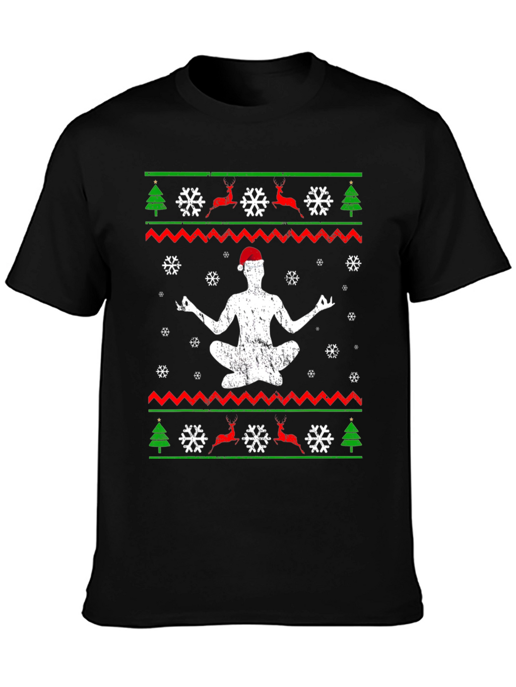 Yoga Christmas T-Shirt - Mens Holiday Gift Tee