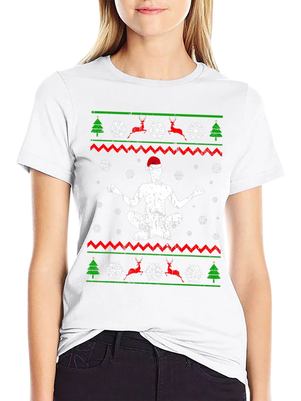 Yoga Christmas T-Shirt - Mens Holiday Gift Tee
