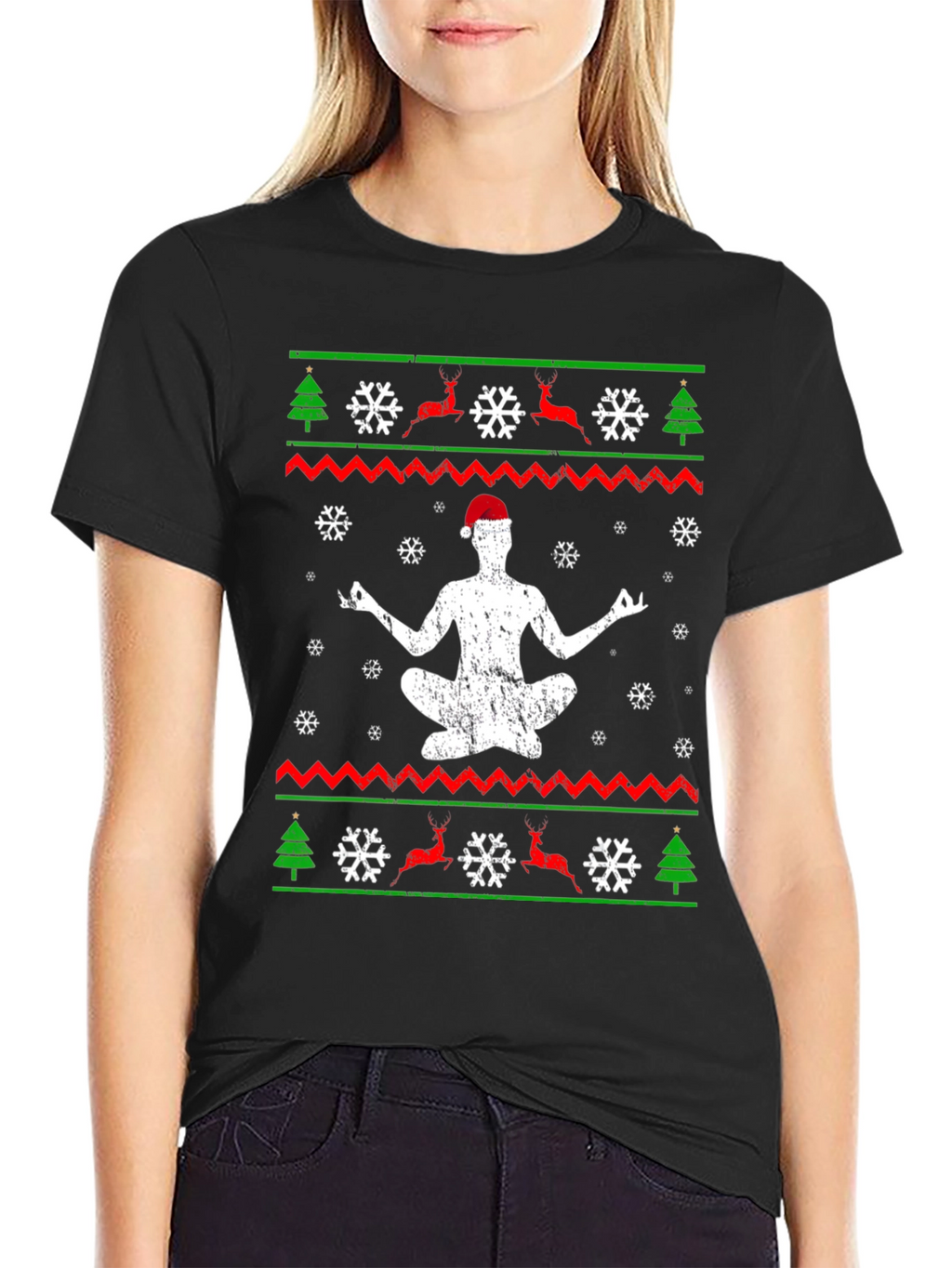 Yoga Christmas T-Shirt - Mens Holiday Gift Tee