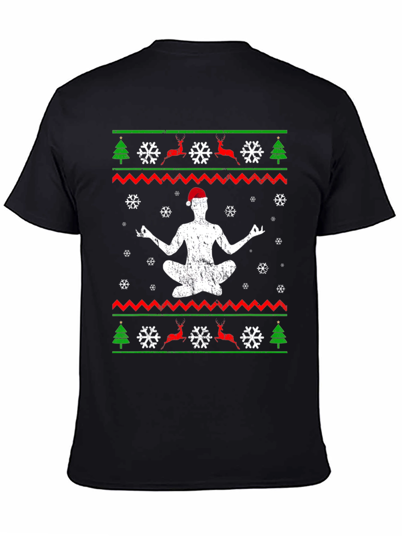 Yoga Christmas T-Shirt - Mens Holiday Gift Tee