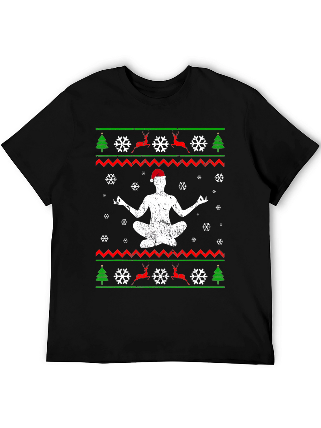 Yoga Christmas T-Shirt - Mens Holiday Gift Tee