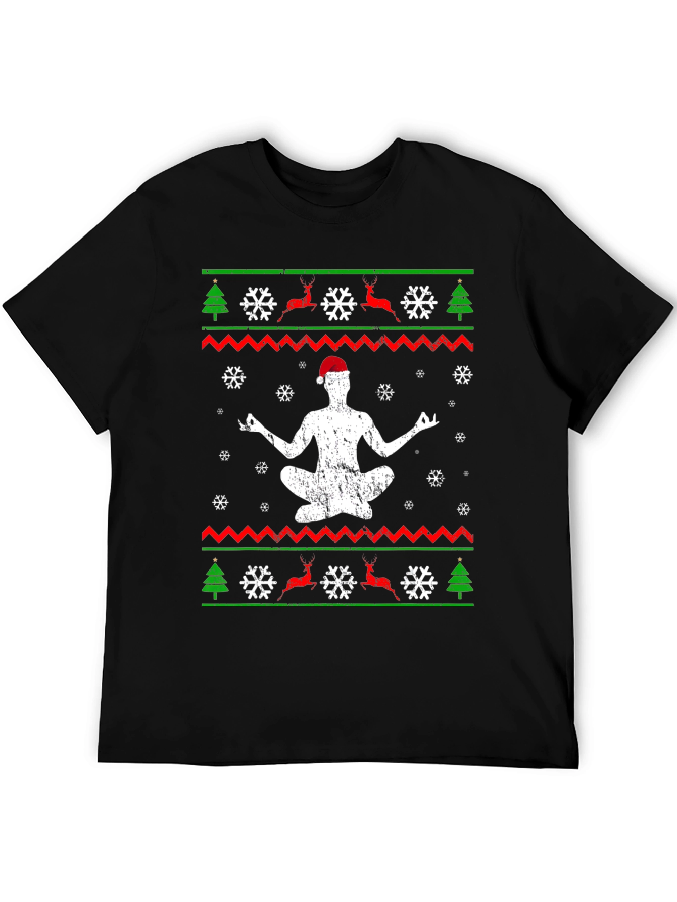Yoga Christmas T-Shirt - Mens Holiday Gift Tee
