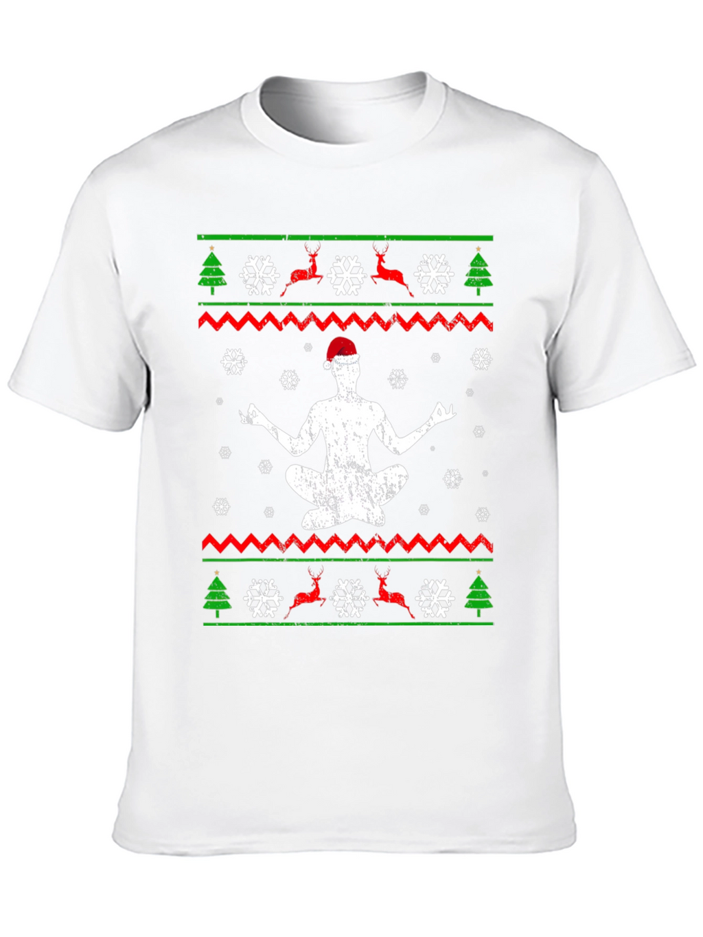 Yoga Christmas T-Shirt - Mens Holiday Gift Tee