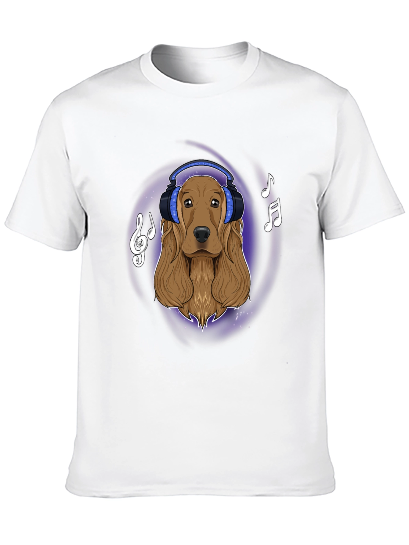 Dog with Headphones Graphic Tee - Music Lovers T-Shirt