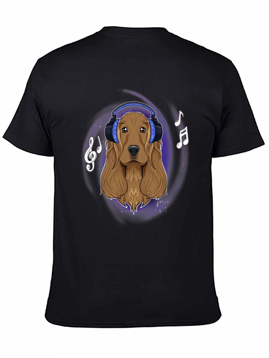 Dog with Headphones Graphic Tee - Music Lovers T-Shirt