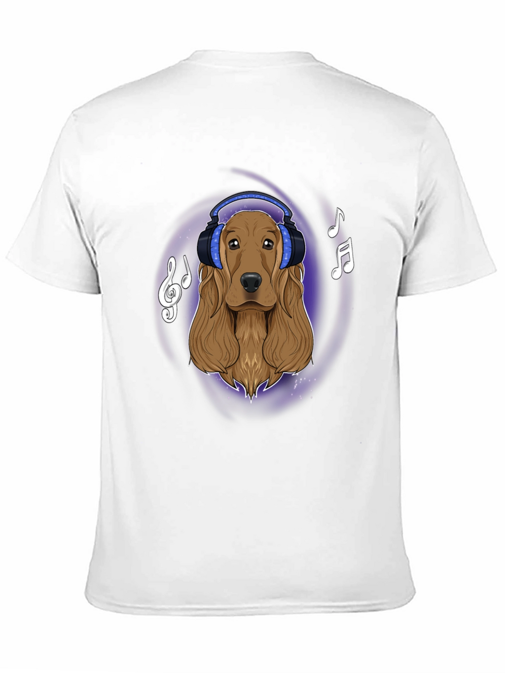 Dog with Headphones Graphic Tee - Music Lovers T-Shirt