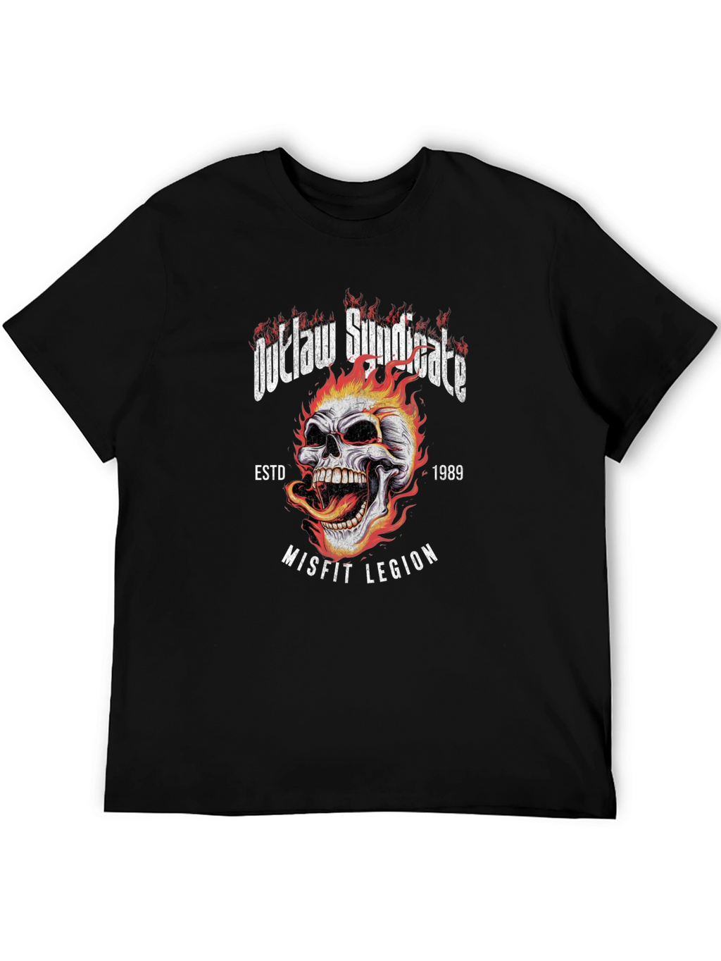 Outlaw Syndicate Graphic T-Shirt - Misfit Legion Skull