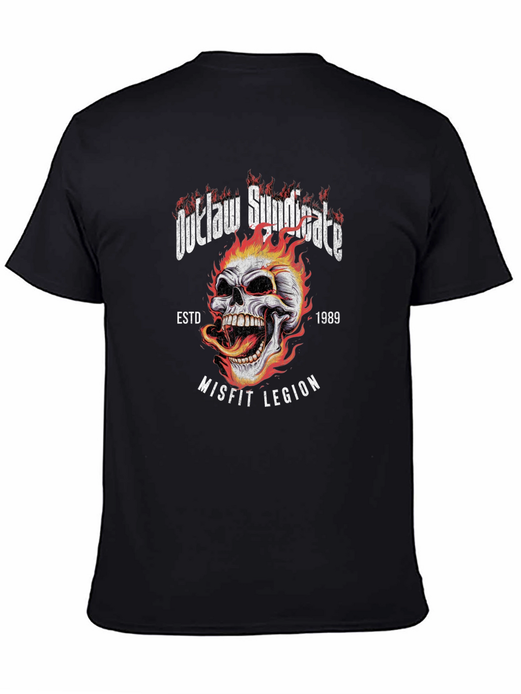 Outlaw Syndicate Graphic T-Shirt - Misfit Legion Skull