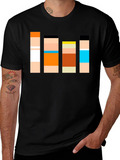 Retro Character Block T-Shirt - Classic Cartoon Style